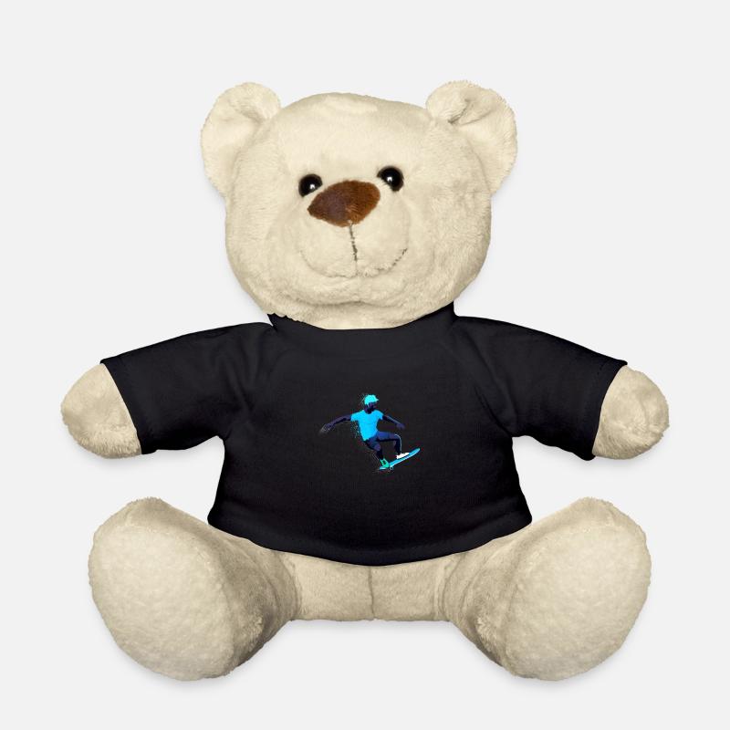 skateboard - Nounours - noir