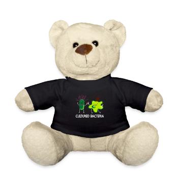 Cultured bacteria Biologe Biologie Geschenk - Teddy - Schwarz - Vorne