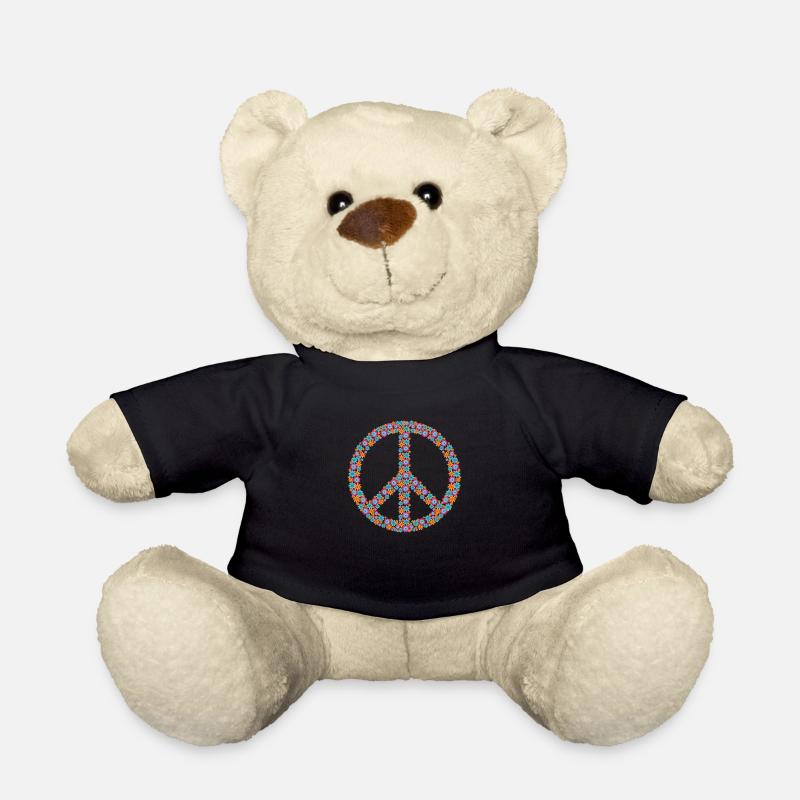 Peace - Teddy Bear - black