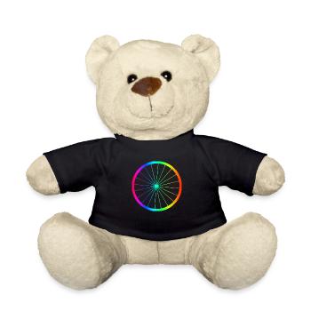 Fahrrad Regenbogen Felge - Teddy - Schwarz - Vorne