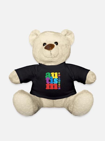 autism - Teddy Bear - black