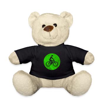 Fahrrad Schild Ampel grün - Teddy - Schwarz - Vorne