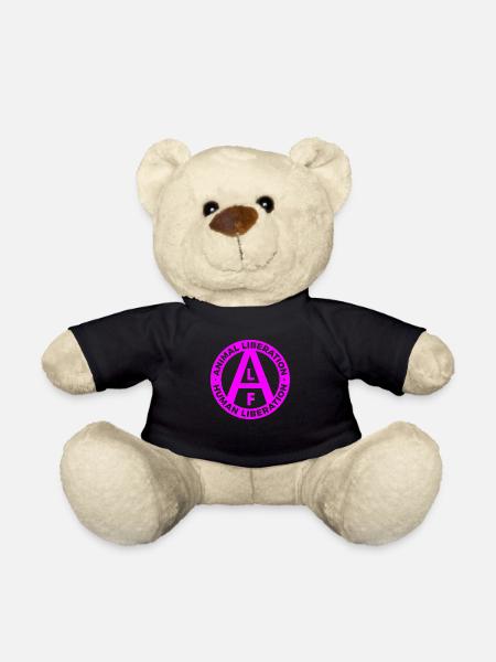 alfanimalliberationhumanliberationpink - Teddy - Schwarz