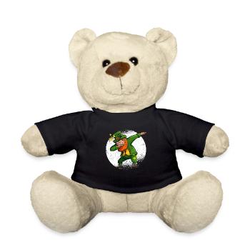 Dabbing Leprechaun St. Patrick’s Day Trèfle irlandais - Nounours - noir - Devant