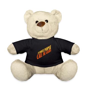 People Call Me Grandpa - Teddy Bear - black - Front