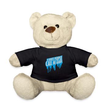 People Call Me Grandpa - Teddy Bear - black - Front