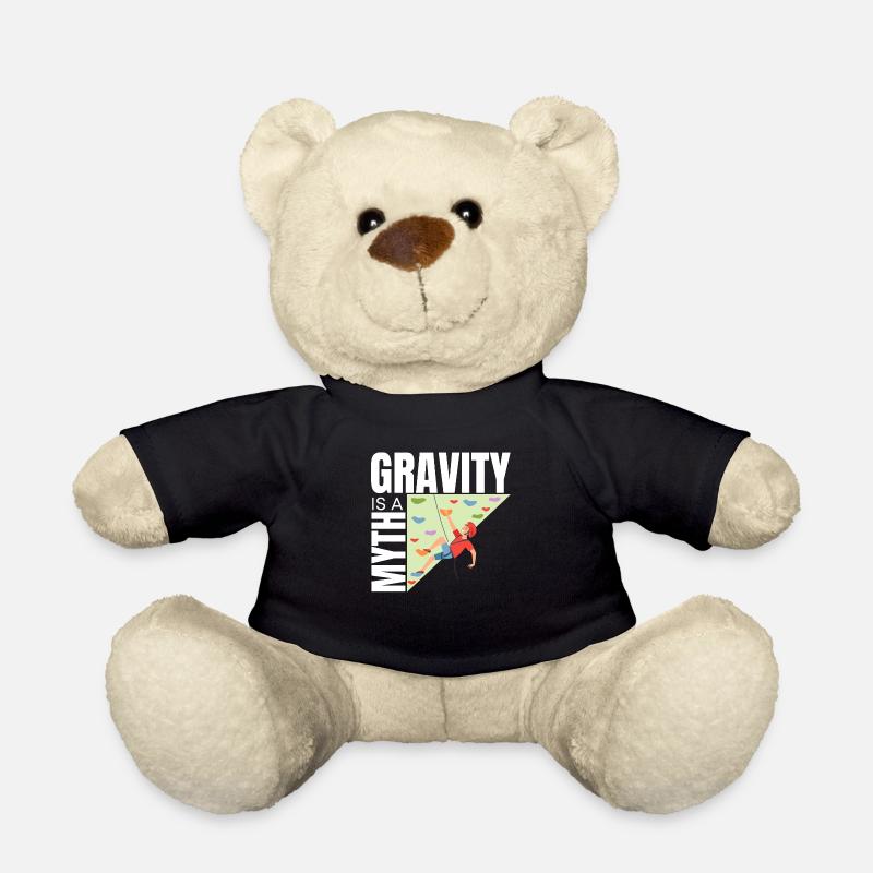 Wall Climbing Rock Climbing - Teddy Bear - black