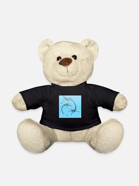 Plesiosaurier Elasmosaurus - Teddy - Schwarz