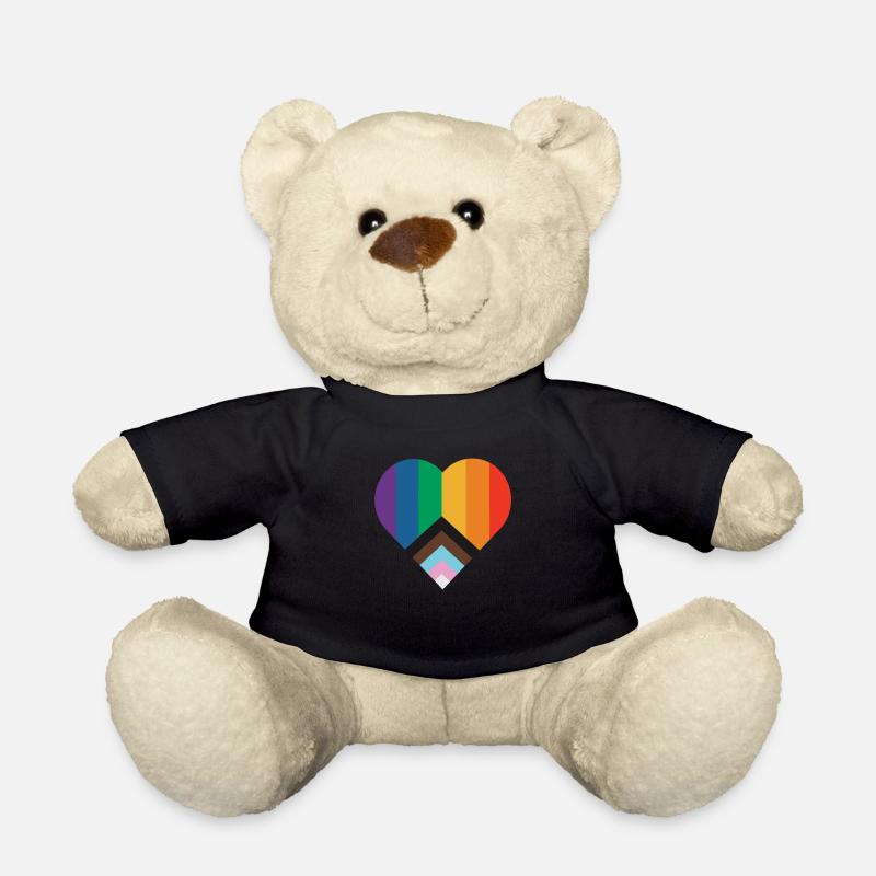 Coeur LGBT - Nounours - noir