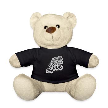 Zitat do small things - Teddy - Schwarz - Vorne