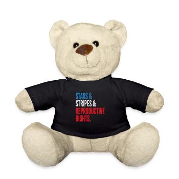 Stars & Stripes & Reproductive Rights - Teddy Bear - black - Front