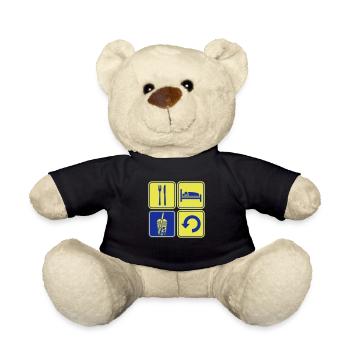 Répétez Boba Tea tous les jours - Nounours - noir - Devant