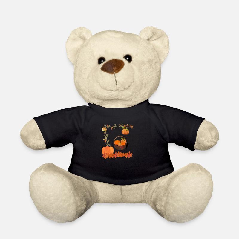 Citrouille dans un panier - Nounours - noir