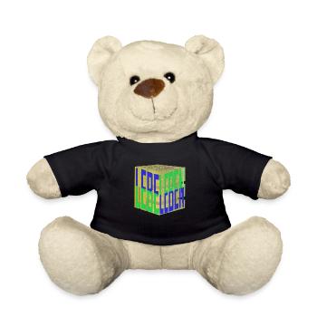 Lebe Dein Leben - Würfel - Teddy - Schwarz - Vorne