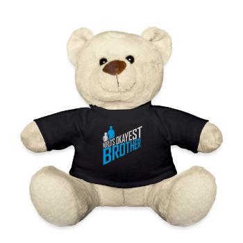Worlds okayest Brother Familie - Teddy - Schwarz - Vorne