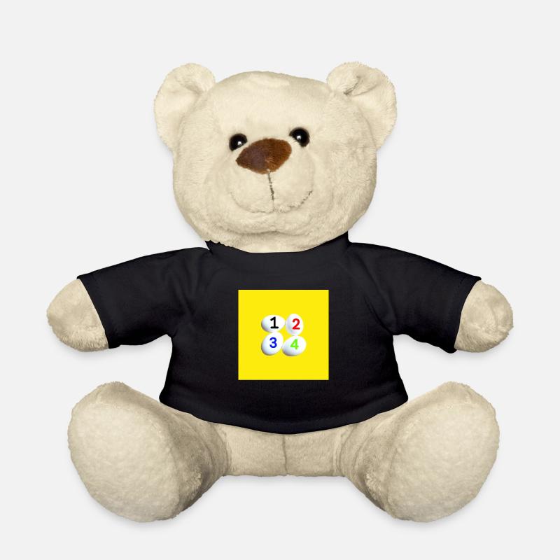 Oeufs avec des chiffres pour les enfants - Nounours - noir