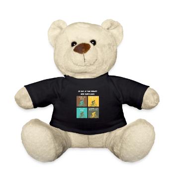 ce que je fais durant mon temps libre vélo - Nounours - noir - Devant