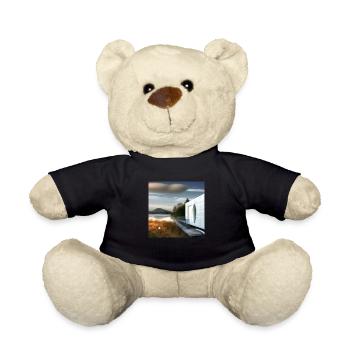 Modernes Haus mit See im Hintergrund - Teddy - Schwarz - Vorne
