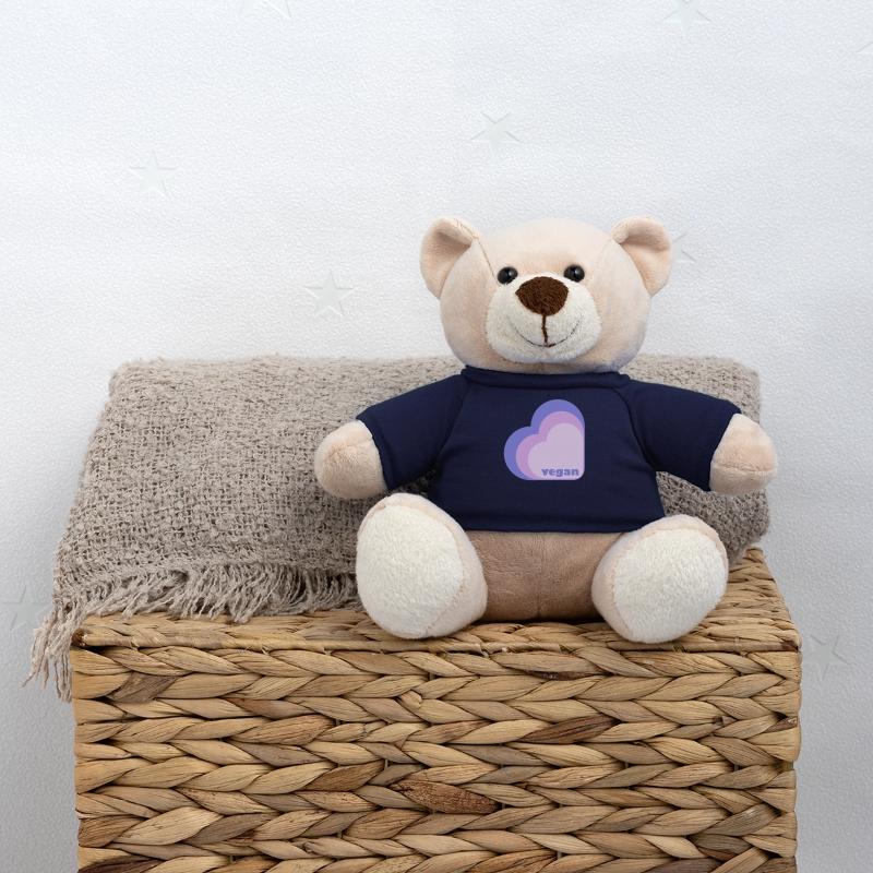 Veganes Fliederherz Teddy