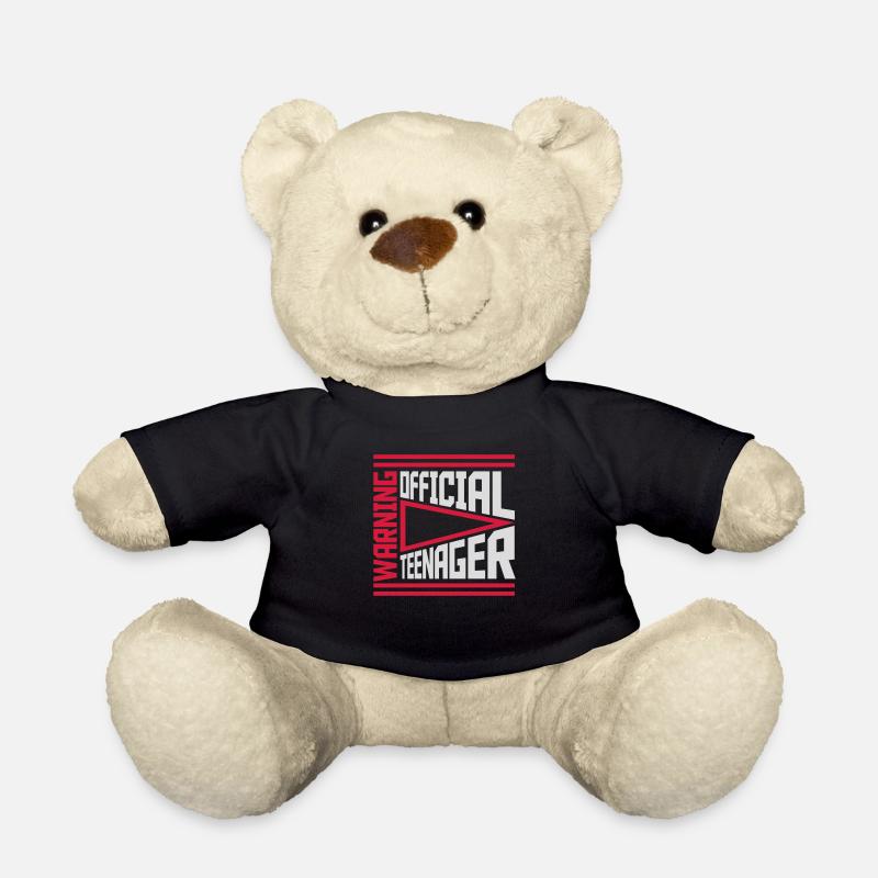 avertissement citation officielle d’adolescent - Nounours - noir