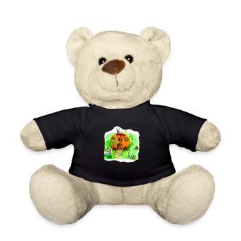 Fairytale Pumpkin House - Teddy Bear - black - Front
