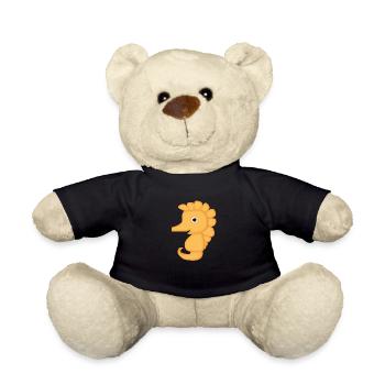 Hyppocampe kleines Seepferdchen niedliche Orange - Teddy - Schwarz - Vorne