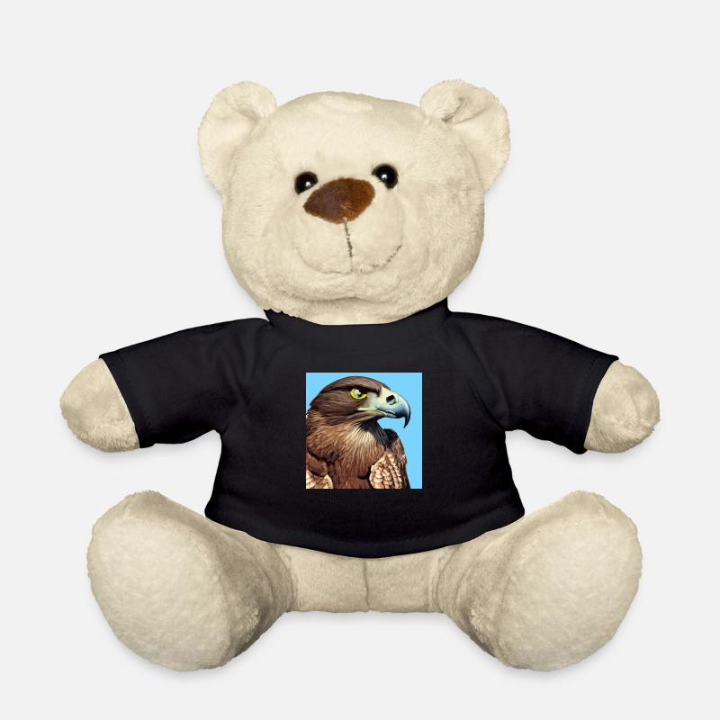 Adlerkopf-Illustration - Teddy - Schwarz