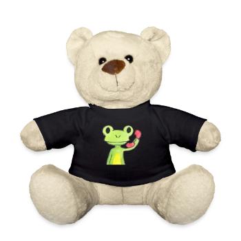 Frosch am Telefon - Teddy - Schwarz - Vorne
