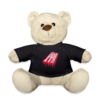 do it tomorrow quote - Teddy Bear - black - Front