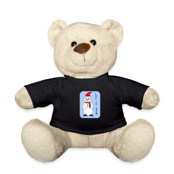 Let it snow - Teddy Bear - black - Front