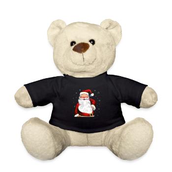 Schönes Bild Weihnachtsmann - Teddy - Schwarz - Vorne