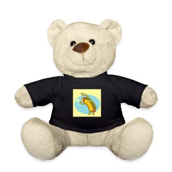 Hot dog dancing great gift idea - Teddy Bear - black - Front