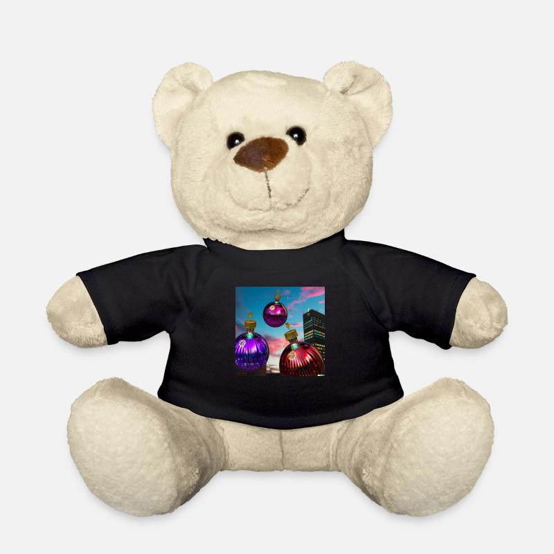 hochausweihnachtskugel - Teddy - Schwarz
