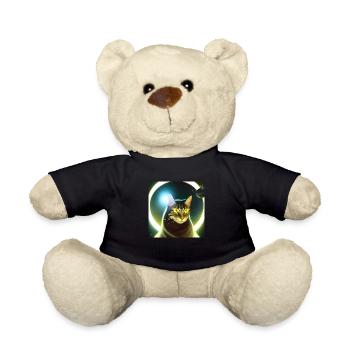 The Universe Cat - Teddy Bear - black - Front