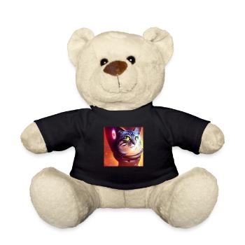 The Universe Cat - Teddy Bear - black - Front