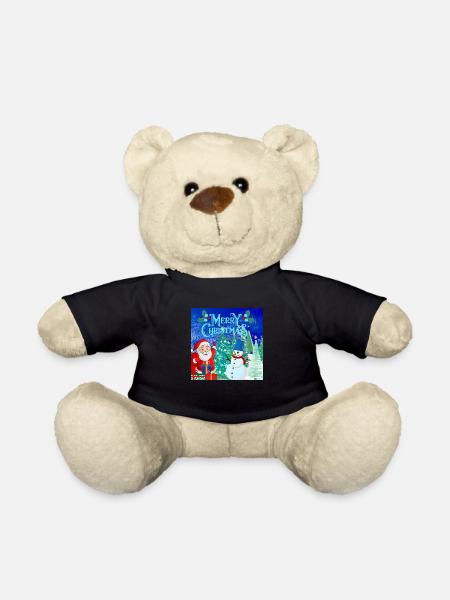 Frohe Weihnachten, Weihnachten - Teddy - Schwarz