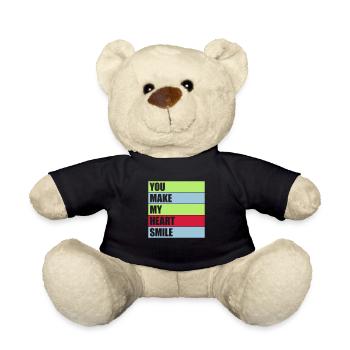 make my heart smile - Teddy - Schwarz - Vorne