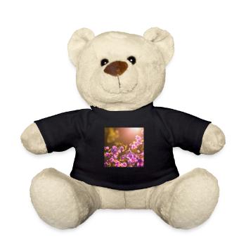 Blumen im Frühling - Teddy - Schwarz - Vorne