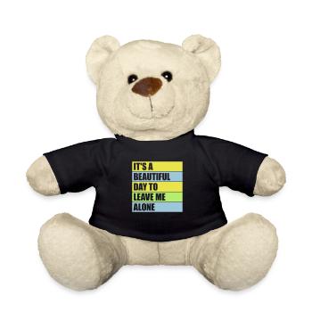 leave me alone day - Teddy Bear - black - Front