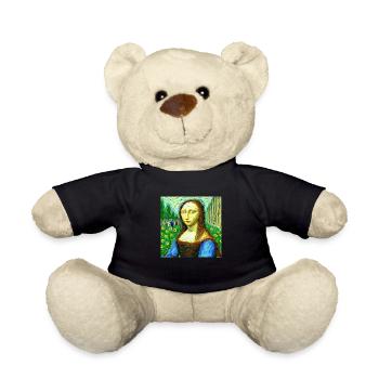 mona lisa in van gogh style - Teddy - Schwarz - Vorne