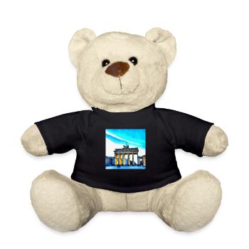the Brandenburger tor in van gogh style - Teddy - Schwarz - Vorne