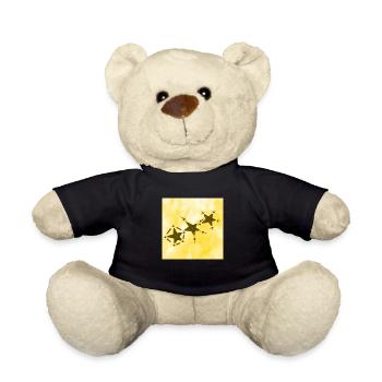 3 STERNE LÄCHELN GELB - Teddy - Schwarz - Vorne