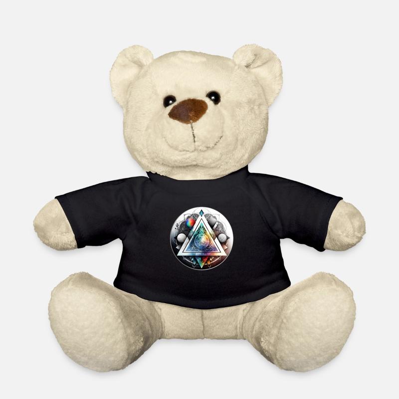 triangle et cercle mystique géométric et futuriste - Nounours - noir