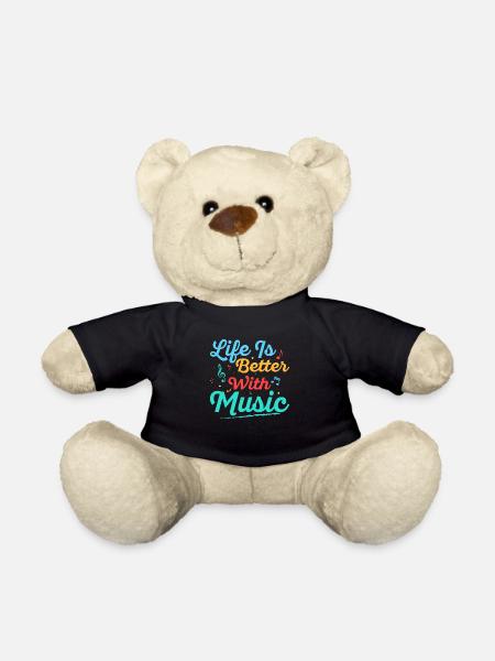 Life Is Better With Music School Music Teacher - Teddy - Schwarz