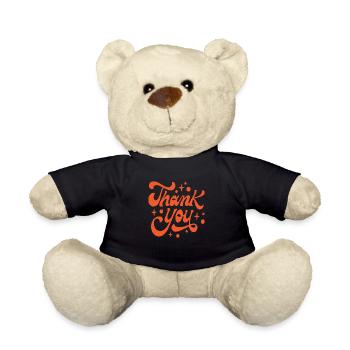 Thank you - Teddy - Schwarz - Vorne
