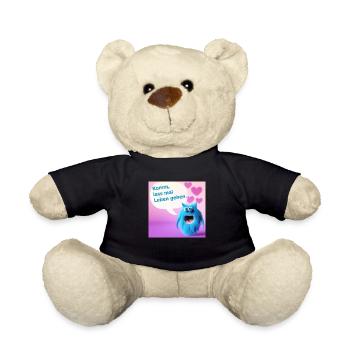 Komm lass mal Leben gehen - Teddy - Schwarz - Vorne