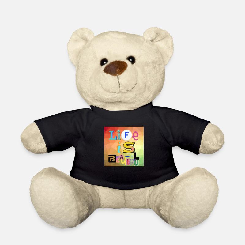 La vie est belle - Nounours - noir