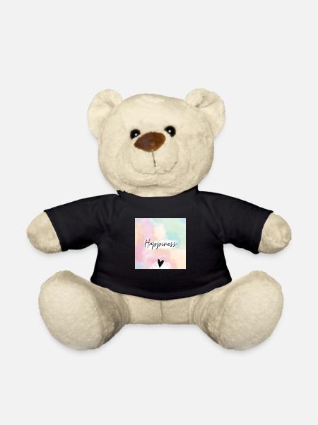 Happiness - Teddy Bear - black