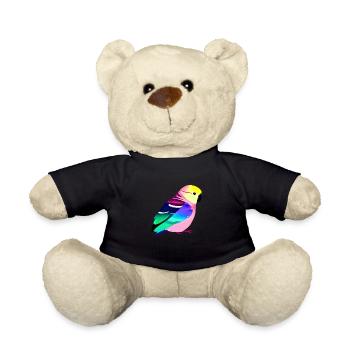 Cockatiel Bird Budgie Bird Owner - Teddy Bear - black - Front