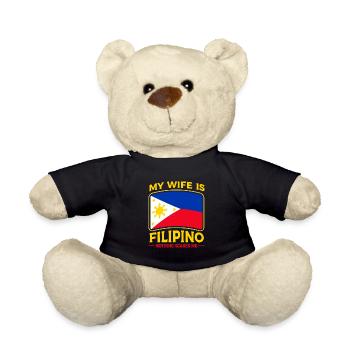 Ma femme est originaire des Philippines - Nounours - noir - Devant